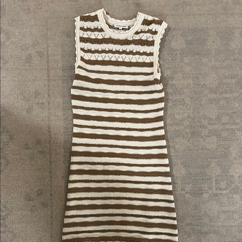Striped Sleeveless Knit Dress